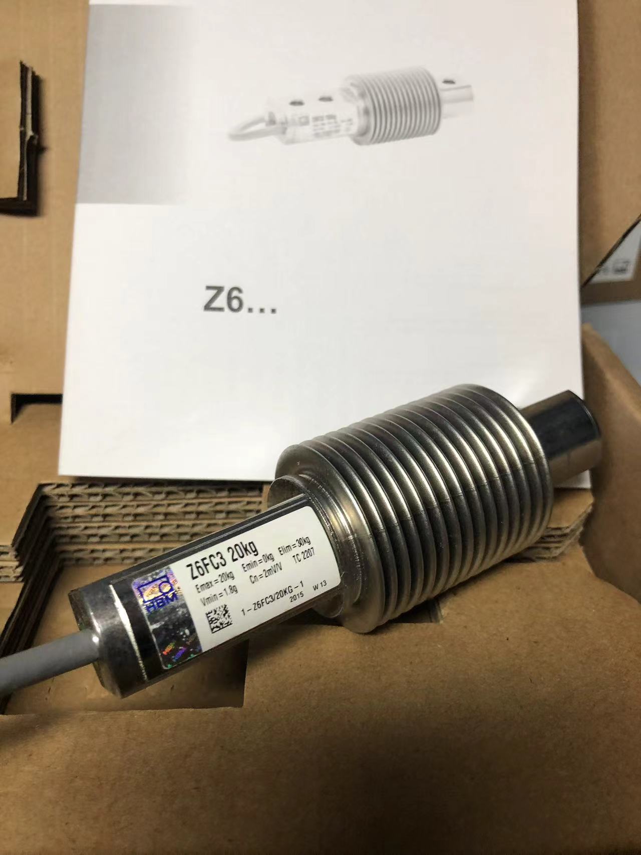 现货供应hbm波纹传感器z6fc3/20kg