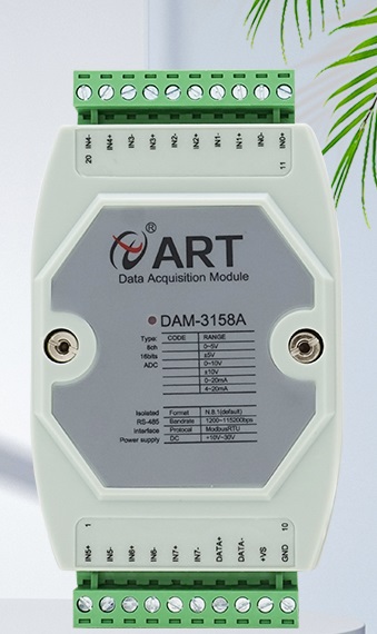 dam3158a电压电流采集4-20ma模拟量采集模块