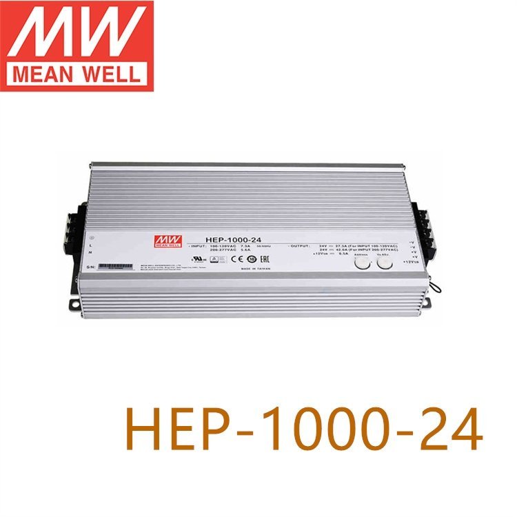 明纬（meanwell)hep-1000-24ac转dc开关电源带pfc功能电源供应器