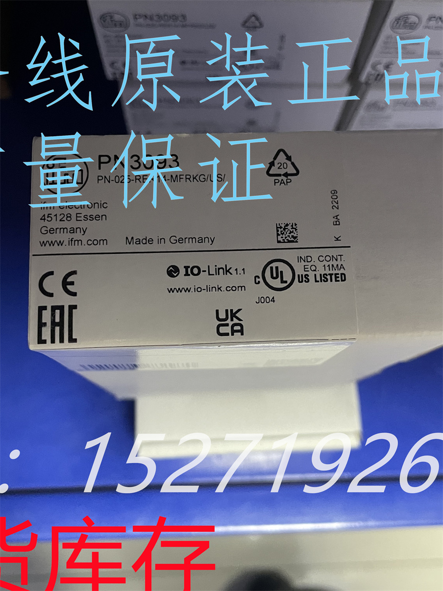 ifm易福门压力传感器pn3093/pn3092全新原装正品现货包邮